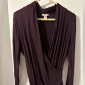Banana republic deep wine color size L top